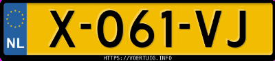 Kenteken afbeelding van X061VJ, grijze BMW 760 Li