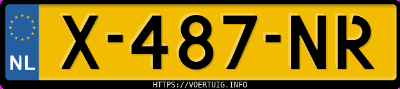 Kenteken afbeelding van X487NR, zwarte BMW I4 Edrive35