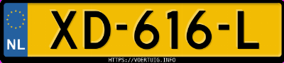 Kenteken afbeelding van XD616L, grijze BMW 520I Touring Corporate Executive
