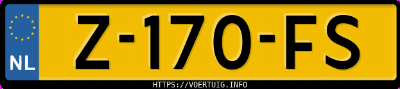 Kenteken afbeelding van Z170FS, grijze BMW 2ER Reihe 220i Active Tour.