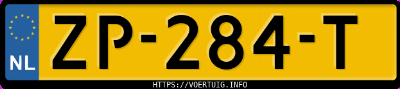 Kenteken afbeelding van ZP284T, grijze BMW 328I