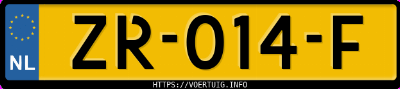Kenteken afbeelding van ZR014F, zwarte BMW M3/BL91 M3