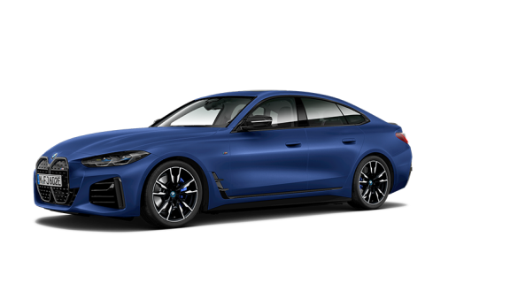 Afbeelding van S723TN, blauwe BMW I4 Edrive40 sedan