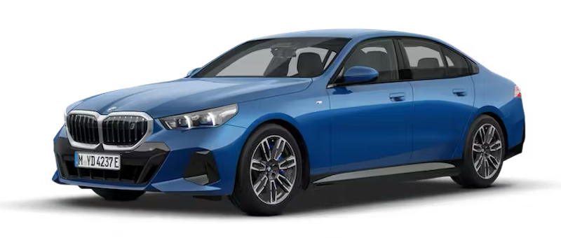 Afbeelding van T620VV, blauwe BMW I5 Edrive40 sedan