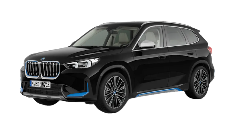 Afbeelding van T920JX, zwarte BMW IX1 Xdrive30 Edrive30 stationwagen