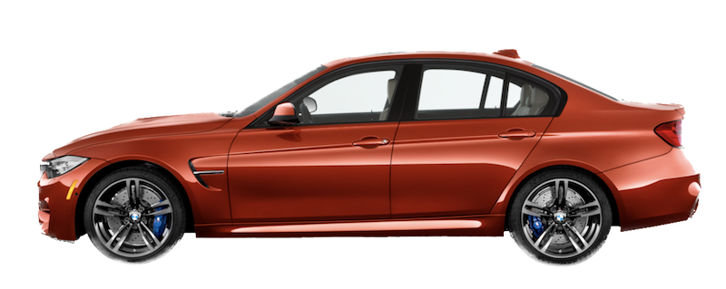 Afbeelding van TN612J, grijze BMW M3 sedan