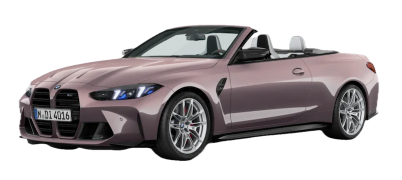Afbeelding van L968FT, blauwe BMW M440I Xdrive cabriolet