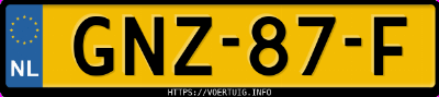 Kenteken afbeelding van GNZ87F, grijze Byd Tang Ev 80 Kwh Awd