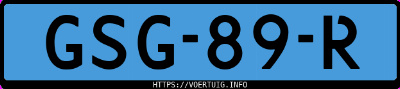 Kenteken afbeelding van GSG89R, witte Byd Atto 3 Extended Range