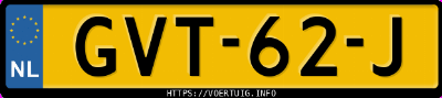 Kenteken afbeelding van GVT62J, zwarte Byd Seal U Fwd