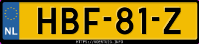 Kenteken afbeelding van HBF81Z, grijze Byd Seal U Fwd