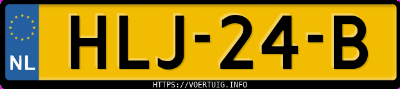 Kenteken afbeelding van HLJ24B, grijze Byd Sealion 7 Rwd