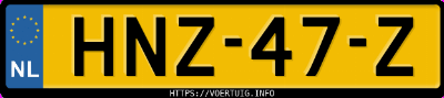 Kenteken afbeelding van HNZ47Z, grijze Byd Seal Rwd