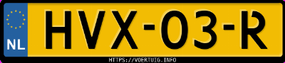 Kenteken afbeelding van HVX03R, grijze Byd Seal U Fwd