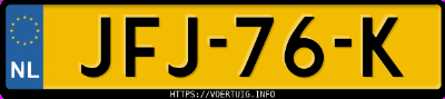 Kenteken afbeelding van JFJ76K, grijze Byd Seal 6 Dm-I