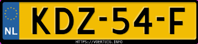 Kenteken afbeelding van KDZ54F, witte Byd Sealion 7 Excellence Awd