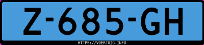 Kenteken afbeelding van Z685GH, grijze Byd Atto 3 Extended Range