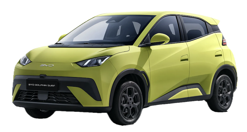 Afbeelding van HPJ71H, gele Byd Dolphin Surf hatchback
