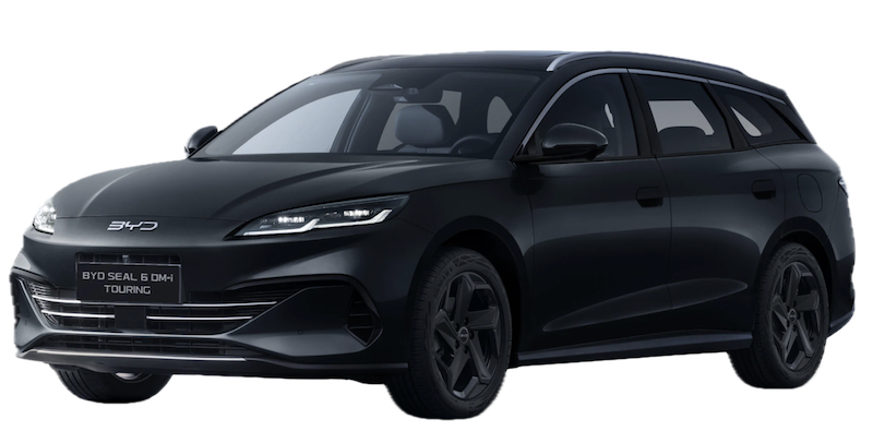 Afbeelding van JFZ46J, zwarte Byd Seal 6 Dm-I Touring hatchback