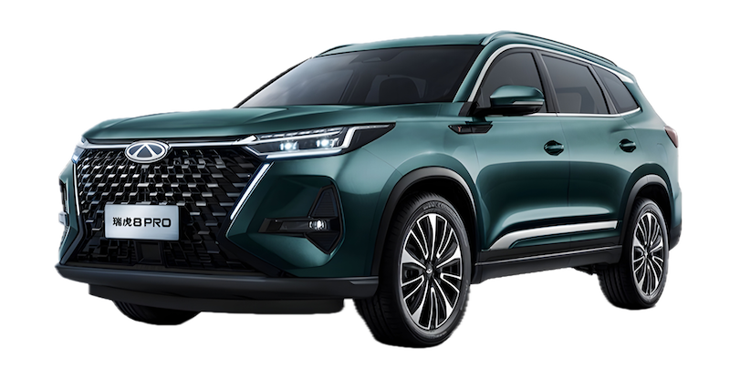 Afbeelding van HJZ96K, grijze Chery Tiggo 7 hatchback