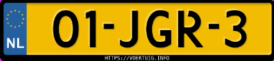 Kenteken afbeelding van 01JGR3, blauwe Citro&euml;n C3 Picasso
