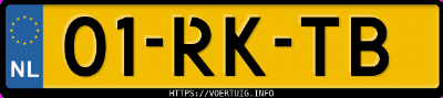 Kenteken afbeelding van 01RKTB, paarse Citroën C4 Berline 1.6i 16v If