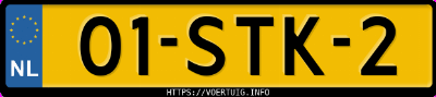Kenteken afbeelding van 01STK2, grijze Citroën C4 Picasso 1.6i