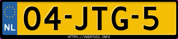 Kenteken afbeelding van 04JTG5, grijze Citroen C1