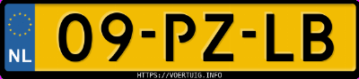 Kenteken afbeelding van 09PZLB, grijze Citroën C4 1.6i 16v