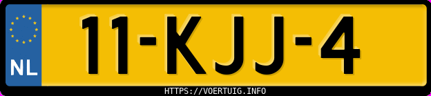 Kenteken afbeelding van 11KJJ4, grijze Citroen C5