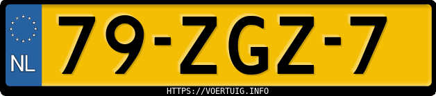 Kenteken afbeelding van 79ZGZ7, grijze Citroen DS5