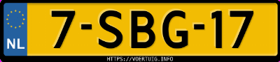 Kenteken afbeelding van 7SBG17, grijze Citro&euml;n C3 Picasso