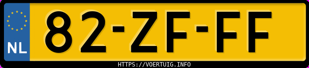 Kenteken afbeelding van 82ZFFF, grijze Citroen C1