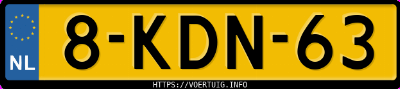 Kenteken afbeelding van 8KDN63, zwarte Citroën DS5 2.0 Hdi Hy