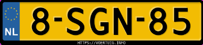 Kenteken afbeelding van 8SGN85, zwarte Citroën C1