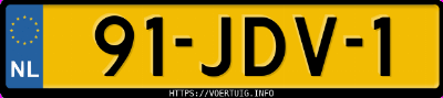 Kenteken afbeelding van 91JDV1, zwarte Citro&euml;n C3 Picasso