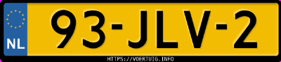 Kenteken afbeelding van 93JLV2, groene Citro&euml;n Berlingo 1.6i 16v