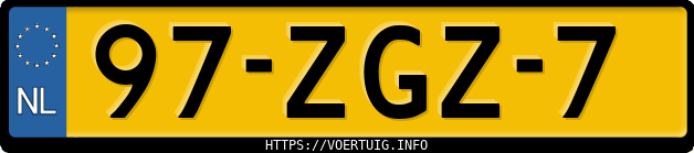 Kenteken afbeelding van 97ZGZ7, grijze Citroen C3