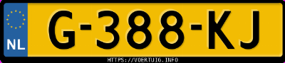 Kenteken afbeelding van G388KJ, rode Citro&euml;n C3