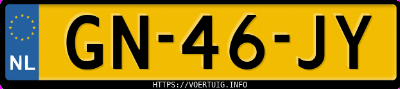 Kenteken afbeelding van GN46JY, blauwe Citroën Cx 2400 Injection Automatic