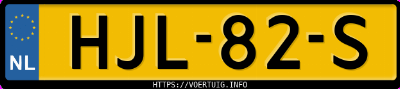 Kenteken afbeelding van HJL82S, grijze Citroën C3 1.2 I Stt