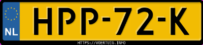 Kenteken afbeelding van HPP72K, zwarte Citroën C5 X