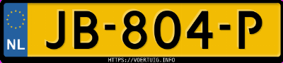 Kenteken afbeelding van JB804P, blauwe Citroën C4 Picasso