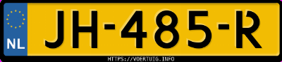 Kenteken afbeelding van JH485R, grijze Citro&euml;n Berlingo
