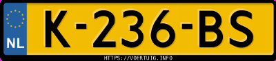 Kenteken afbeelding van K236BS, grijze Citro&euml;n Jumper 30 L1h1 2.2hdi 100