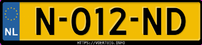 Kenteken afbeelding van N012ND, zwarte Citroën C1 1.0i