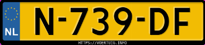Kenteken afbeelding van N739DF, grijze Citro&euml;n E-C4