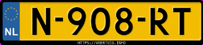 Kenteken afbeelding van N908RT, witte Citroën E-C4