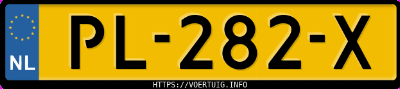 Kenteken afbeelding van PL282X, bruine Citro&euml;n Berlingo 1.6 16v