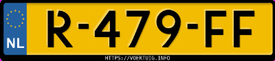 Kenteken afbeelding van R479FF, rode Citro&euml;n Jumper